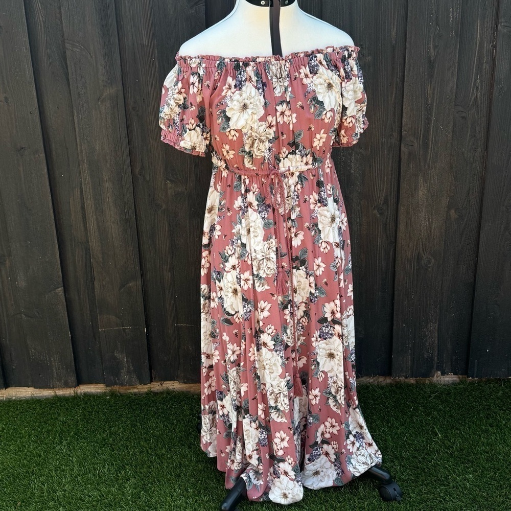 Torrid Floral Midi Challis Dress Size 10 - Picture 12 of 15
